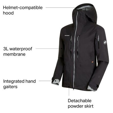 Куртка с капюшоном Haldigrat HS мужская Mammut, черный
Куртка с капюшоном Haldigrat HS мужская Mammut, черный