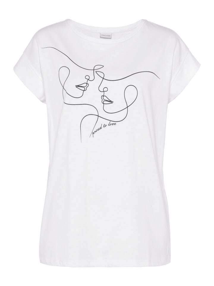 Футболка LASCANA, белый
Футболка LASCANA, белый