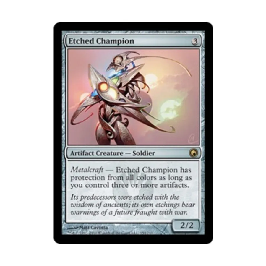 CCG Гравированный чемпион (клавиша R), MTG - Scars of Mirrodin
CCG Гравированный чемпион (клавиша R), MTG - Scars of Mirrodin