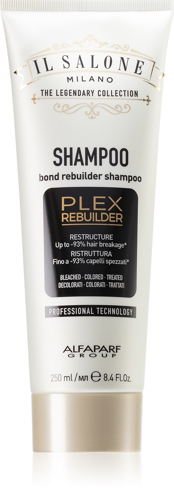 Il salone milano plex rebuilder protection shampoo for bleached, coloured and chemical treated hair Alfaparf Milano, 250 мл
Il salone milano plex rebuilder protection shampoo for bleached, coloured and chemical treated hair Alfaparf Milano, 250 мл