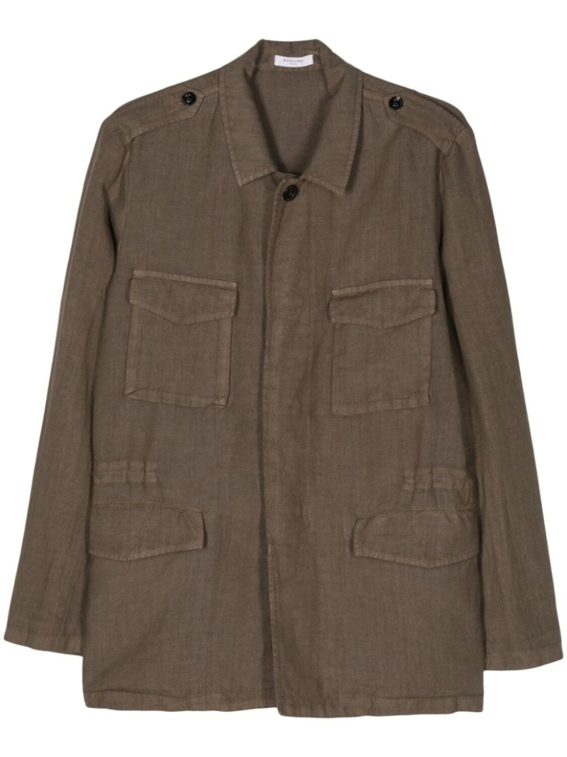 Boglioli льняная куртка-рубашка из ткани шамбре, коричневый
Boglioli льняная куртка-рубашка из ткани шамбре, коричневый
