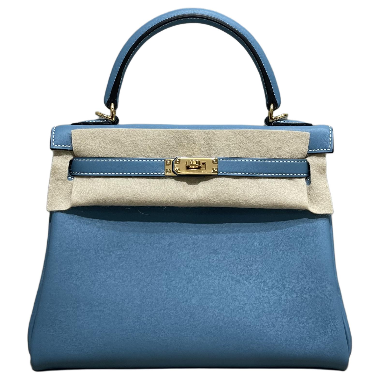 Сумка Kelly Swift из телячьей кожи для женщин 75 Bley Jean Denim Blue HERMES
Сумка Kelly Swift из телячьей кожи для женщин 75 Bley Jean Denim Blue HERMES