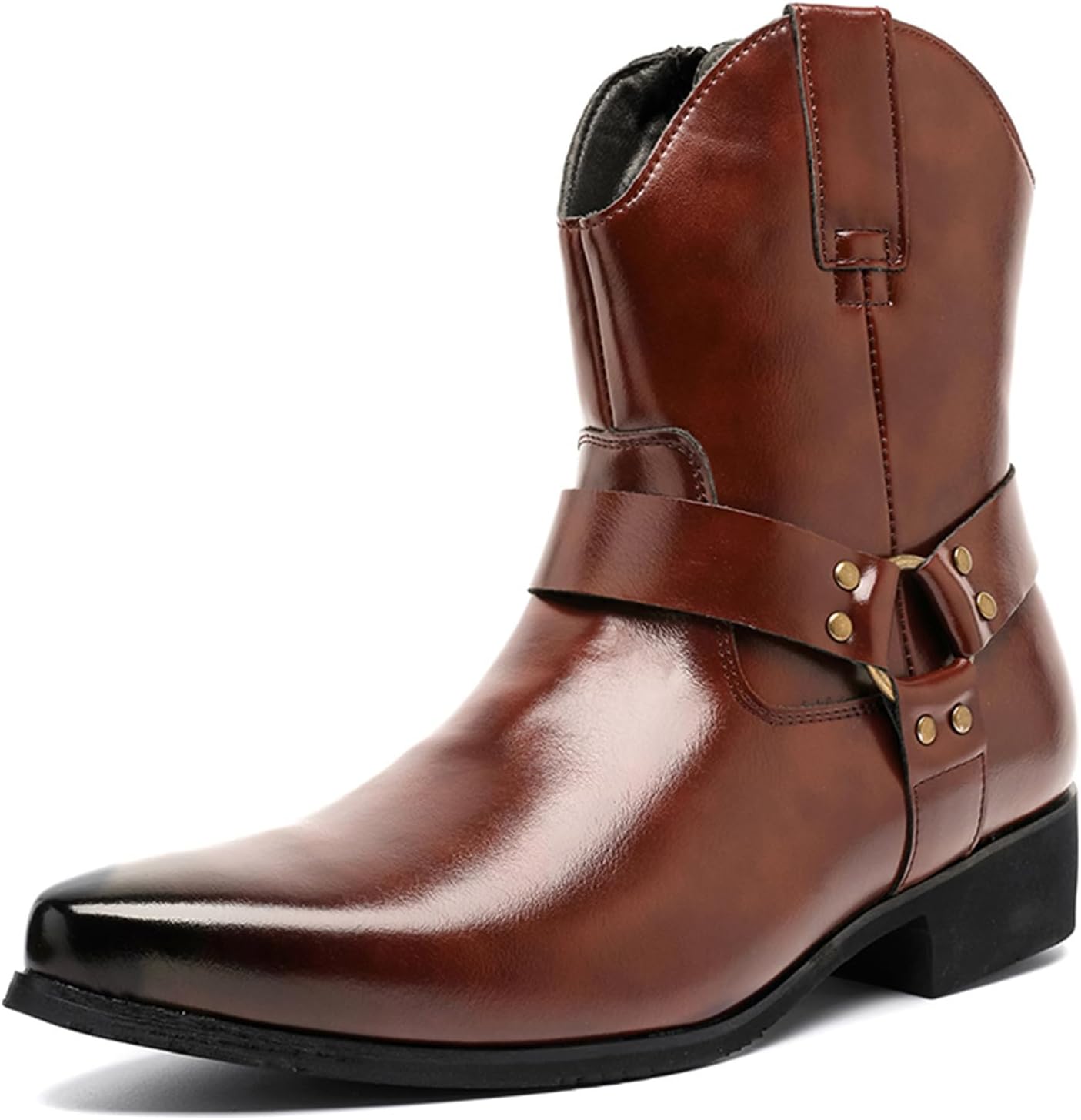 Мужские ботинки SPWAGYM до щиколотки и средней голени с западным ковбойским стилем, заостренный носок, массивный каблук, повседневные ботинки, коричневый
Мужские ботинки SPWAGYM до щиколотки и средней голени с западным ковбойским стилем, заостренный носок, массивный каблук, повседневные ботинки, коричневый