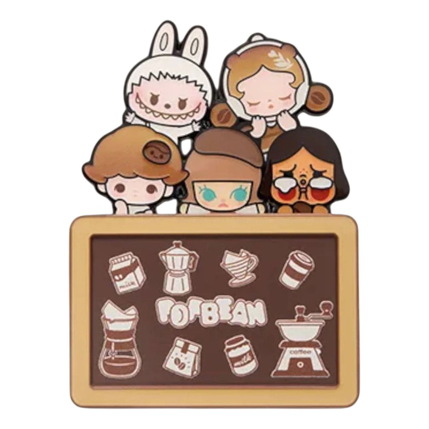 Фигурка Pop Mart Pop Bean Coffee Factory Fridge Magnet 'Coffee Family Combo' Secret Edition
Фигурка Pop Mart Pop Bean Coffee Factory Fridge Magnet 'Coffee Family Combo' Secret Edition