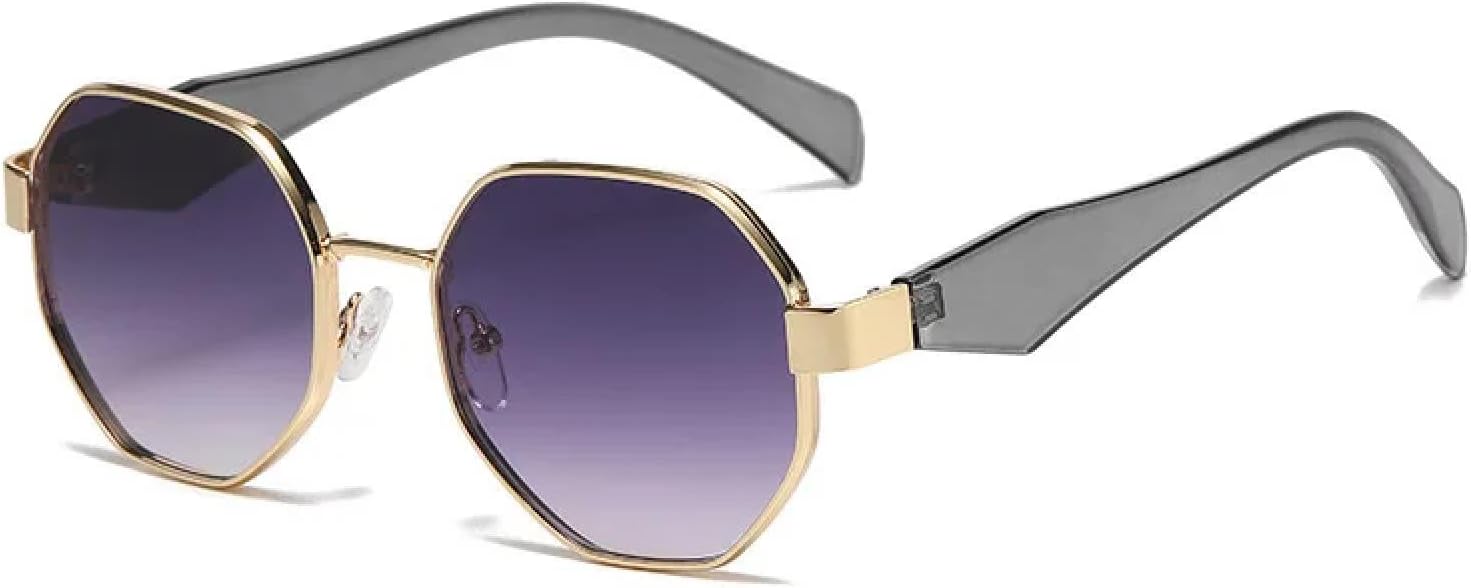 Модные женские солнцезащитные очки, мужские модные солнцезащитные очки в металлической оправе для вождения, стильные женские очки для активного отдыха на открытом воздухе SZVVBKK, Gold Grey
Модные женские солнцезащитные очки, мужские модные солнцезащитные очки в металлической оправе для вождения, стильные женские очки для активного отдыха на открытом воздухе SZVVBKK, Gold Grey