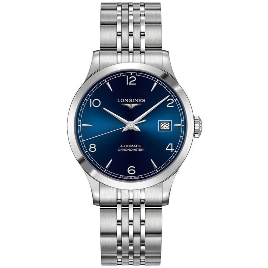 Мужские часы Longines Record с синим циферблатом из нержавеющей стали L2.820.4.96.6
Мужские часы Longines Record с синим циферблатом из нержавеющей стали L2.820.4.96.6