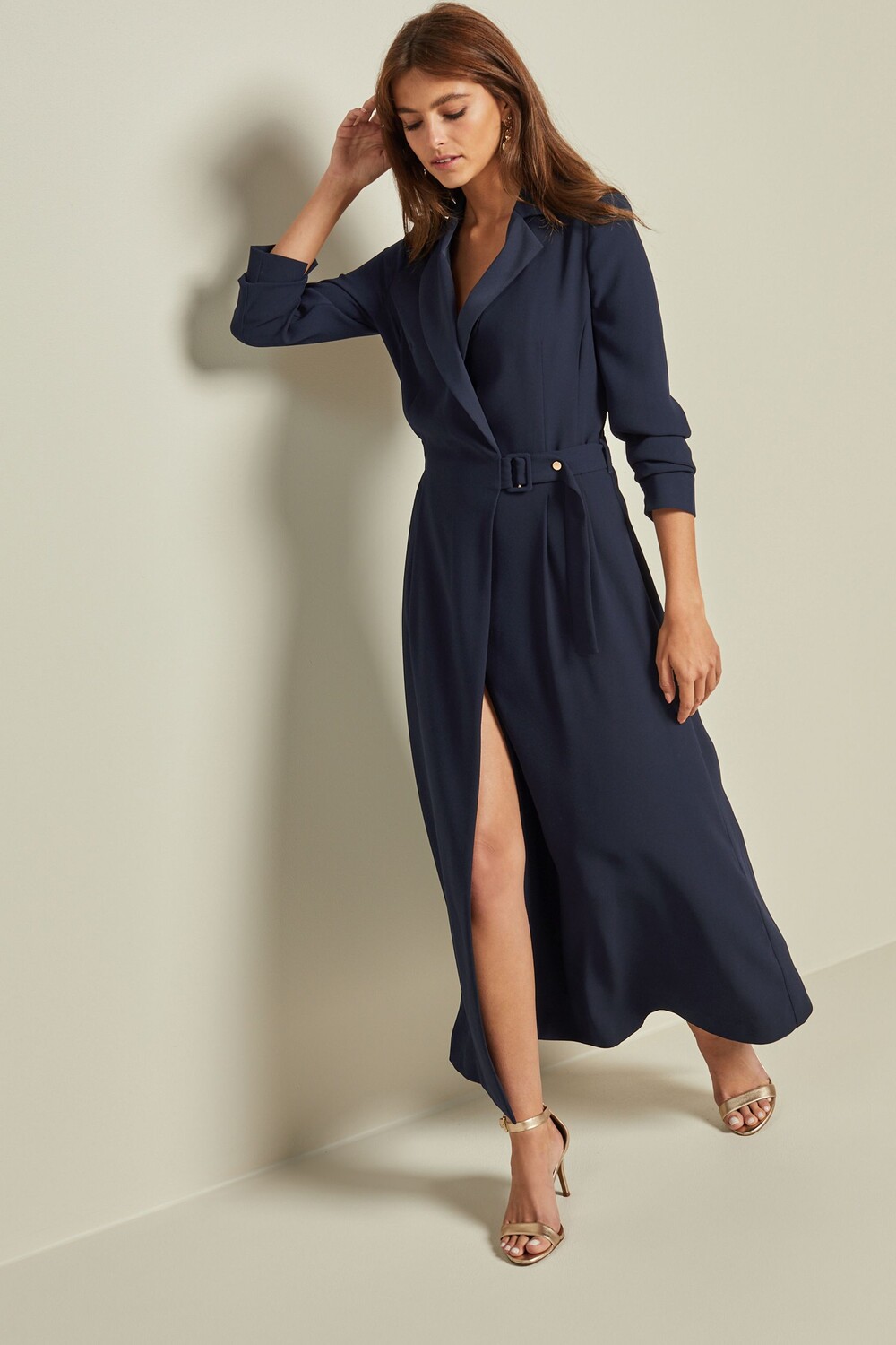 Платье и длинными рукавами из крепа Next, синий
Платье и длинными рукавами из крепа Next, синий