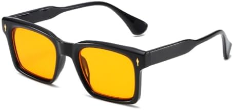 Модные квадратные солнцезащитные очки с заклепками для мужчин, конфетного цвета, с защитой от УФ-излучения UV400, трендовые для женщин, с прозрачными линзами в оправе MTZJH, Black Orange
Модные квадратные солнцезащитные очки с заклепками для мужчин, конфетного цвета, с защитой от УФ-излучения UV400, трендовые для женщин, с прозрачными линзами в оправе MTZJH, Black Orange