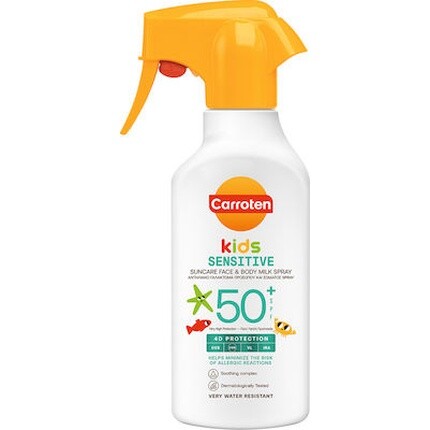 Детский солнцезащитный крем для лица и тела с молочком-спрей SPF 50 270 мл Carroten
Детский солнцезащитный крем для лица и тела с молочком-спрей SPF 50 270 мл Carroten