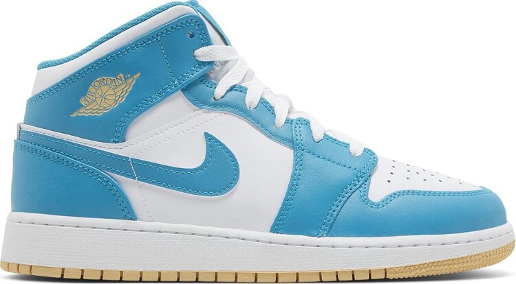 Кроссовки Air Jordan 1 Mid GS 'Aquatone', синий
Кроссовки Air Jordan 1 Mid GS 'Aquatone', синий