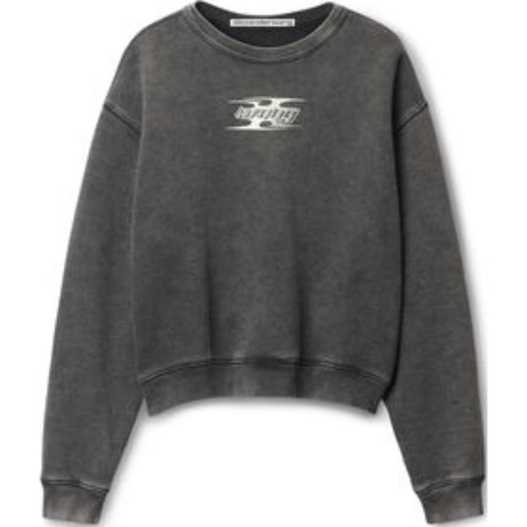 T By Blade Logo Crewneck Washed Cedar Alexander Wang, черный
T By Blade Logo Crewneck Washed Cedar Alexander Wang, черный