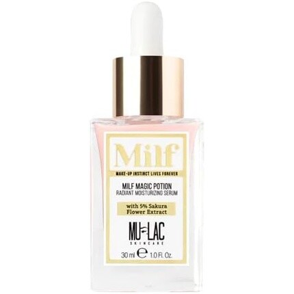 Mulac Cosmetics MILF MAGIC POTION Увлажняющая осветляющая сыворотка для лица с 5% экстрактом цветов сакуры 30мл
Mulac Cosmetics MILF MAGIC POTION Увлажняющая осветляющая сыворотка для лица с 5% экстрактом цветов сакуры 30мл