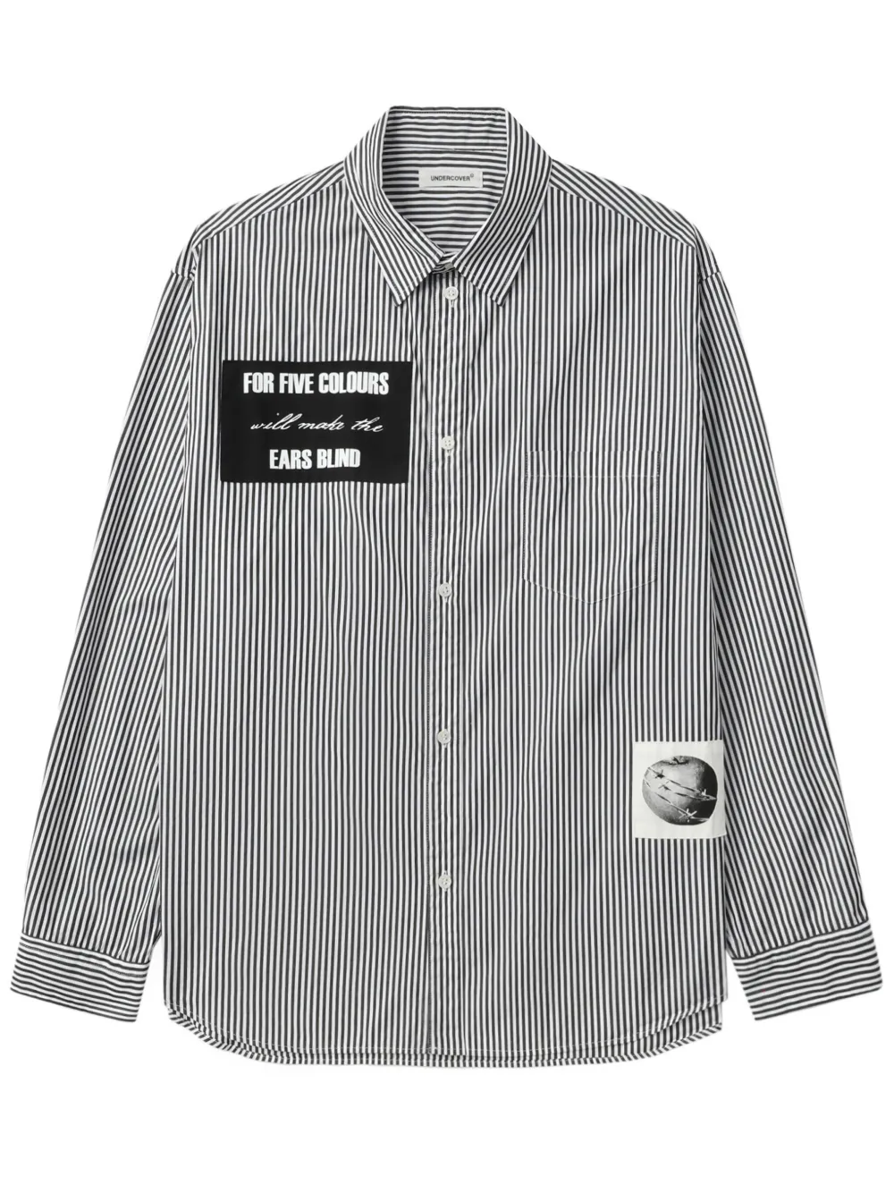 Рубашка в полоску Undercover, черный
Рубашка в полоску Undercover, черный