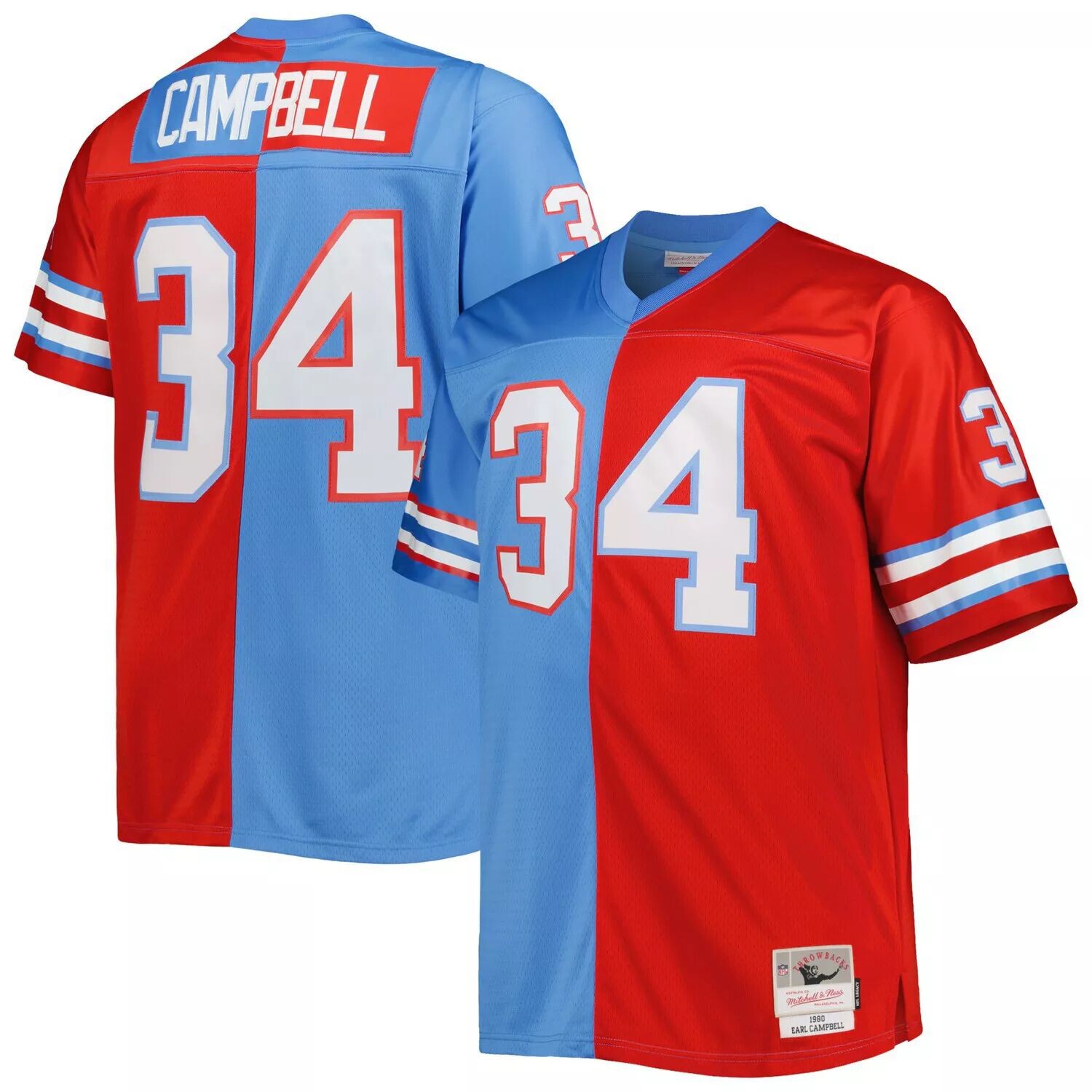 Мужская футболка Mitchell & Ness Earl Campbell, светло-синяя/красная, Хьюстон Ойлерз Big & Tall Gridiron Classics Split Legacy, реплика игрока в отставке, Красный, Мужская футболка Mitchell & Ness Earl Campbell, светло-синяя/красная, Хьюстон Ойлерз Big &
Мужская футболка Mitchell & Ness Earl Campbell, светло-синяя/красная, Хьюстон Ойлерз Big & Tall Gridiron Classics Split Legacy, реплика игрока в отставке, Красный, Мужская футболка Mitchell & Ness Earl Campbell, светло-синяя/красная, Хьюстон Ойлерз Big &