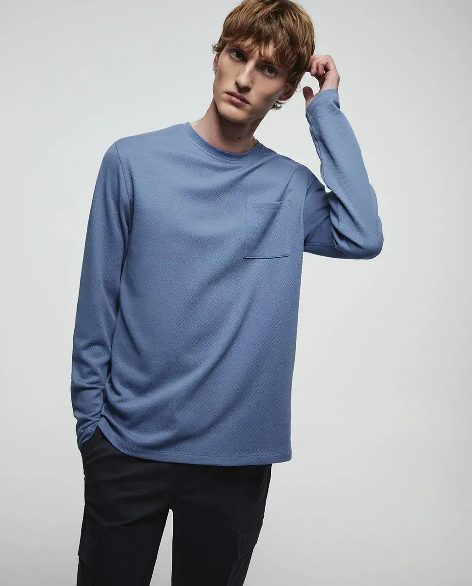 Футболка с конструкцией Sfera, светло-голубой
Футболка с конструкцией Sfera, светло-голубой