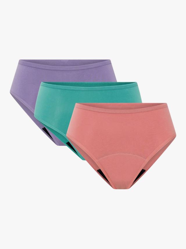 Базовые мид-райз трусики для критических дней Modibodi, Moderate Absorbency, Pack of 3, Pink/Green/Purple
Базовые мид-райз трусики для критических дней Modibodi, Moderate Absorbency, Pack of 3, Pink/Green/Purple