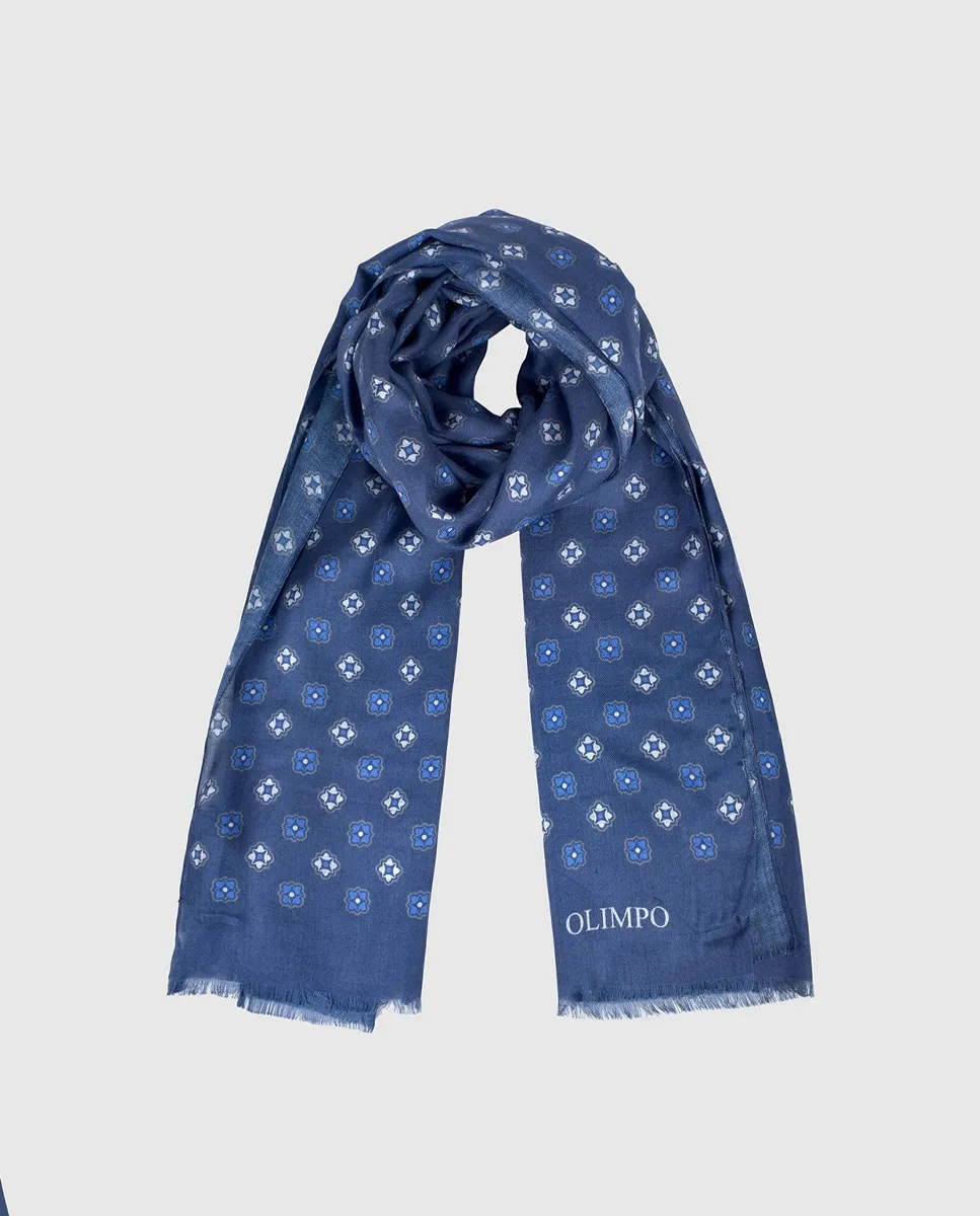 Мужской фантазийный шарф Olimpo, тёмно-синий 
Мужской фантазийный шарф Olimpo, тёмно-синий