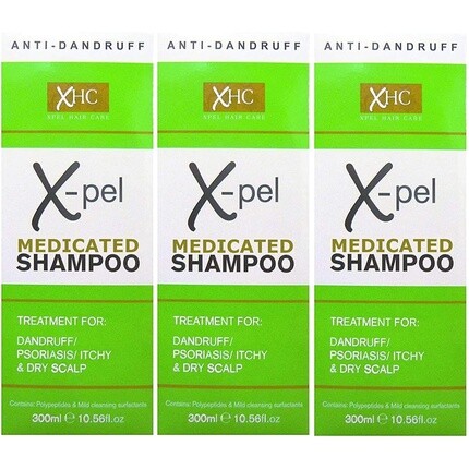 Лечебный шампунь Xpel от перхоти, псориаза, сухого зуда кожи головы, 300 мл — упаковка из 3 шт., Xpel Hair Care
Лечебный шампунь Xpel от перхоти, псориаза, сухого зуда кожи головы, 300 мл — упаковка из 3 шт., Xpel Hair Care