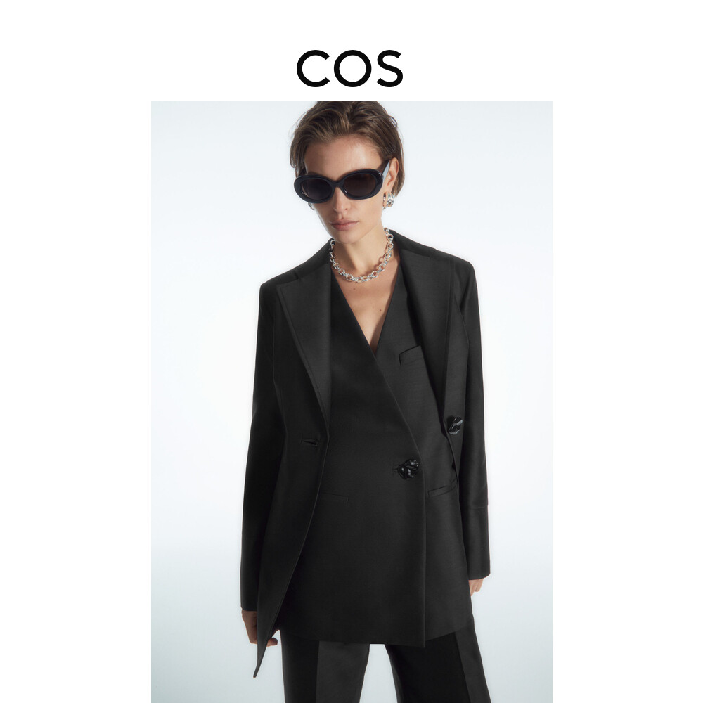 Блейзер женский Cos шерстяной, черный
Блейзер женский Cos шерстяной, черный