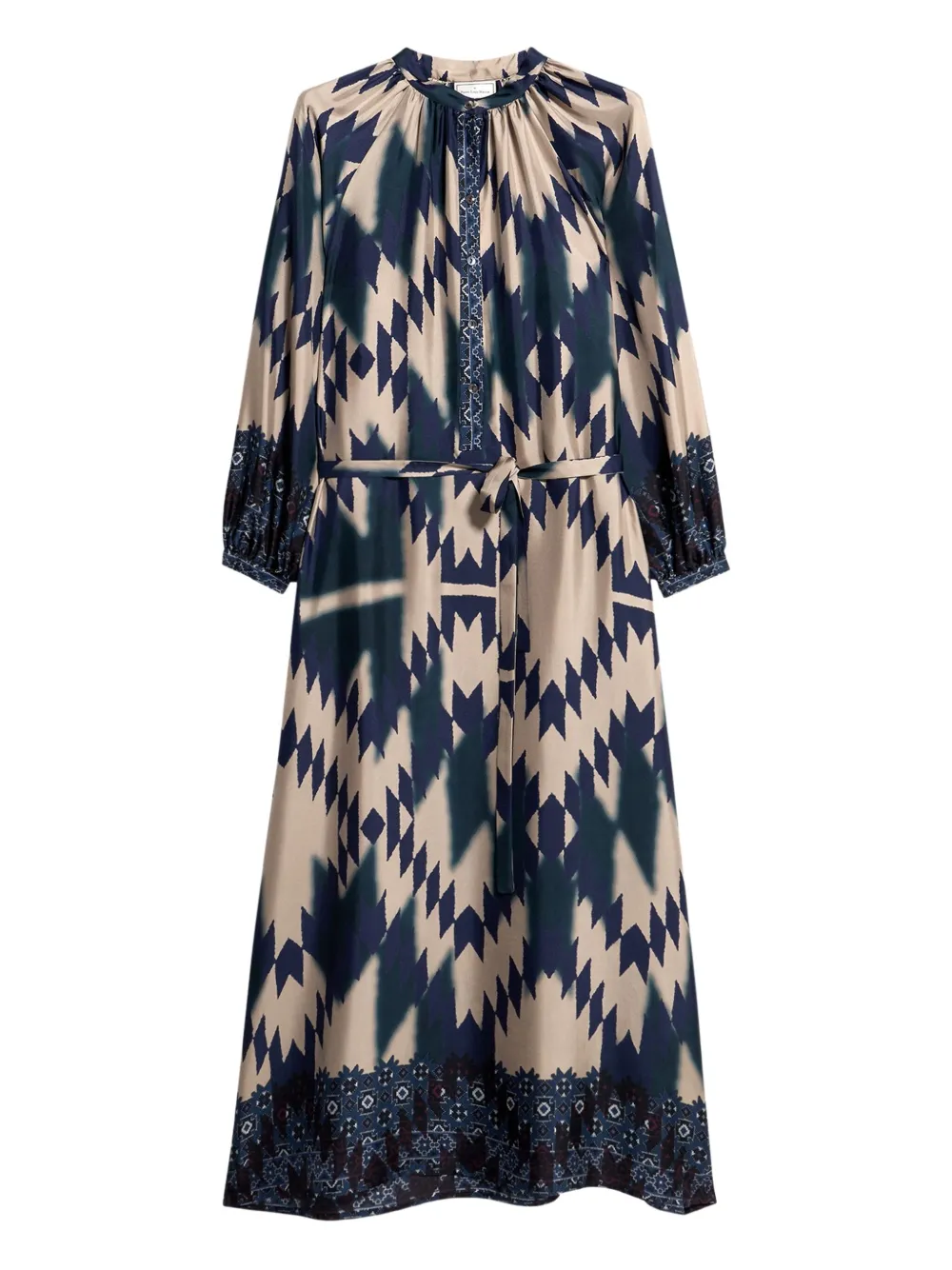 Платье макси с поясом и геометричным принтом Pierre-Louis Mascia, синий
Платье макси с поясом и геометричным принтом Pierre-Louis Mascia, синий