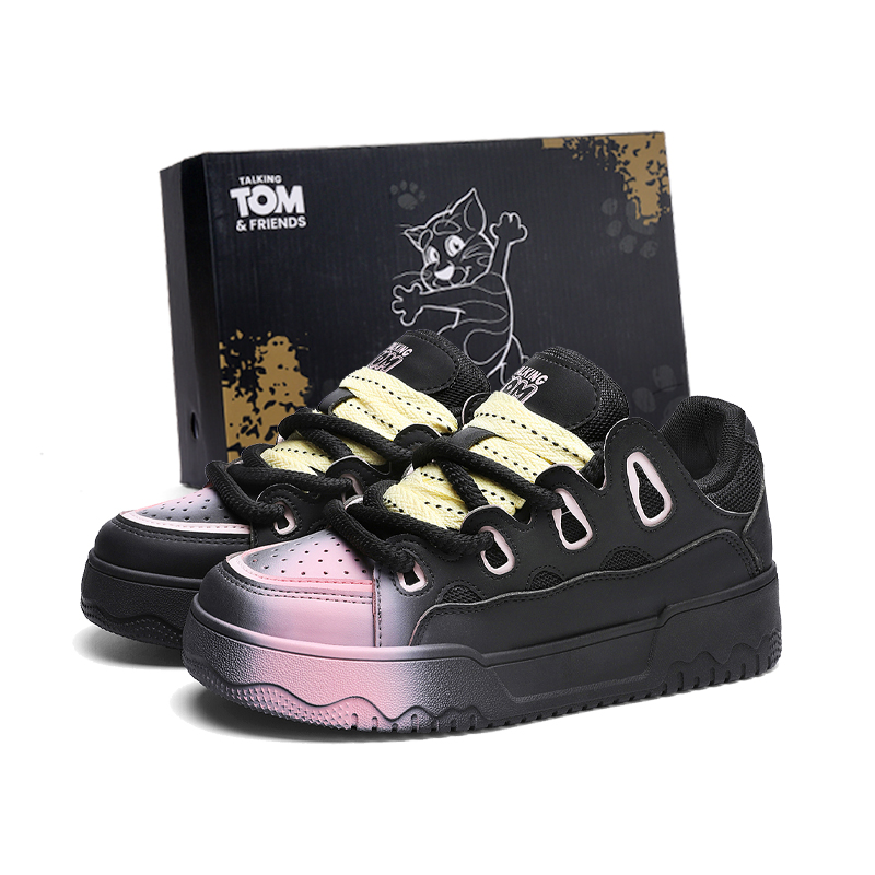 TALKING TOM Антискользящие и износостойкие дышащие скейтбордские кроссовки унисекс черно-розовые, цвет Black Pink
TALKING TOM Антискользящие и износостойкие дышащие скейтбордские кроссовки унисекс черно-розовые, цвет Black Pink