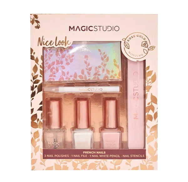 Набор для французского маникюра Rose Gold French Nails Magic Studio, 1 UD
Набор для французского маникюра Rose Gold French Nails Magic Studio, 1 UD