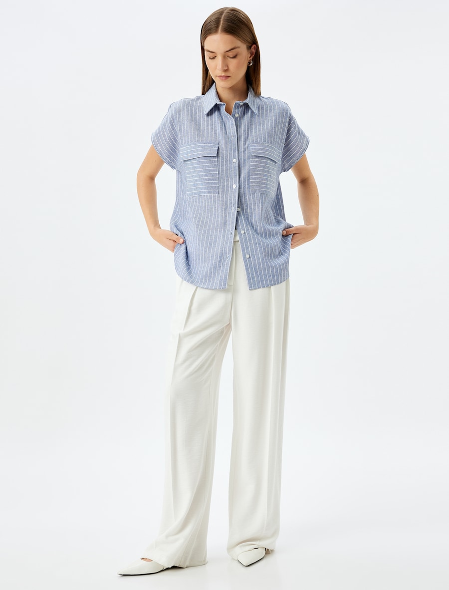 Блуза Koton, небесно-голубой
Блуза Koton, небесно-голубой