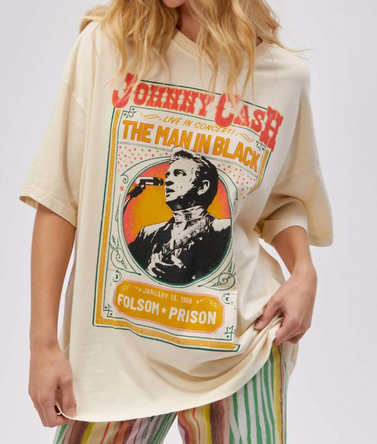 Футболка с концертным принтом Johnny Live In Concert в винтажном стиле, цвет Stone DAYDREAMER, Stone Vintage
Футболка с концертным принтом Johnny Live In Concert в винтажном стиле, цвет Stone DAYDREAMER, Stone Vintage