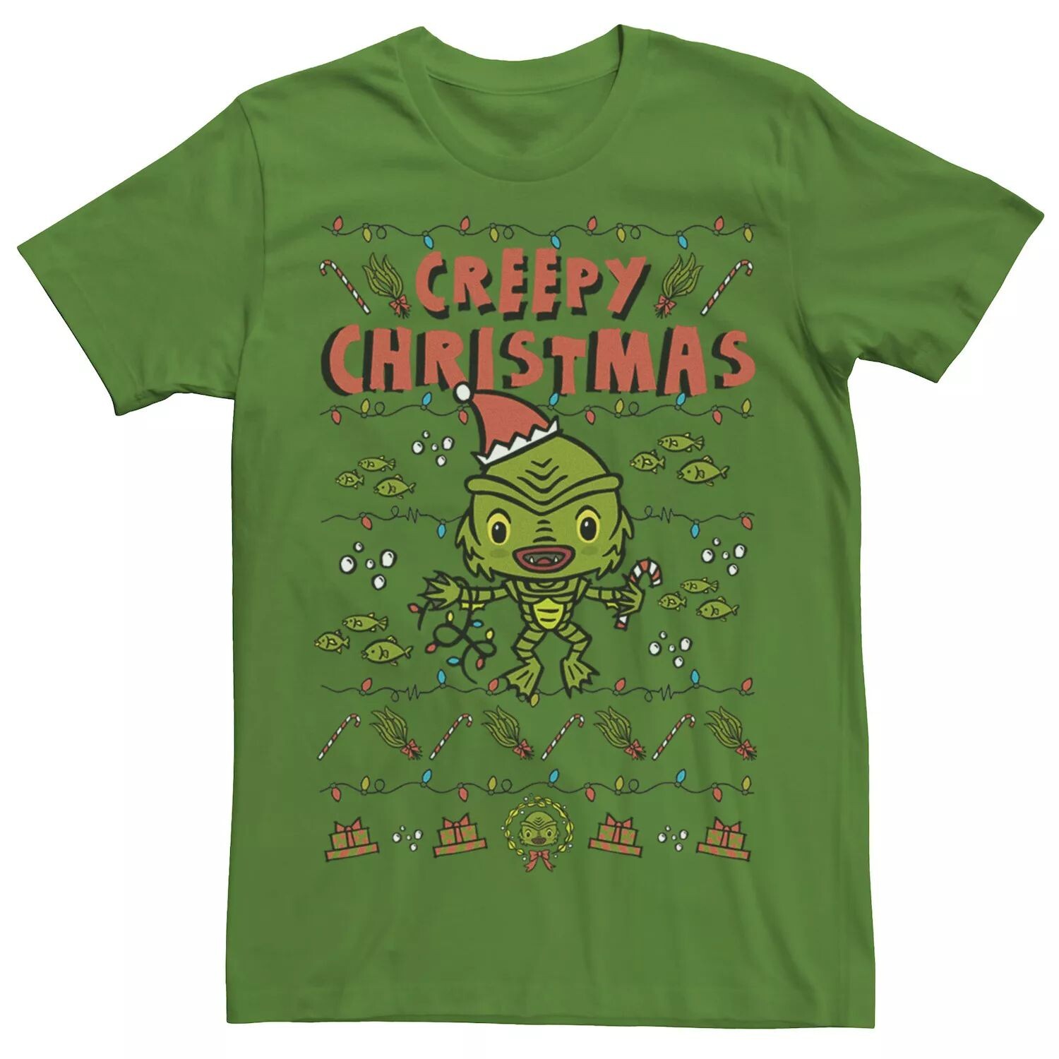 Мужская универсальная рождественская футболка Monsters Black Lagoon Creepy Christmas с рисунком Licensed Character
Мужская универсальная рождественская футболка Monsters Black Lagoon Creepy Christmas с рисунком Licensed Character