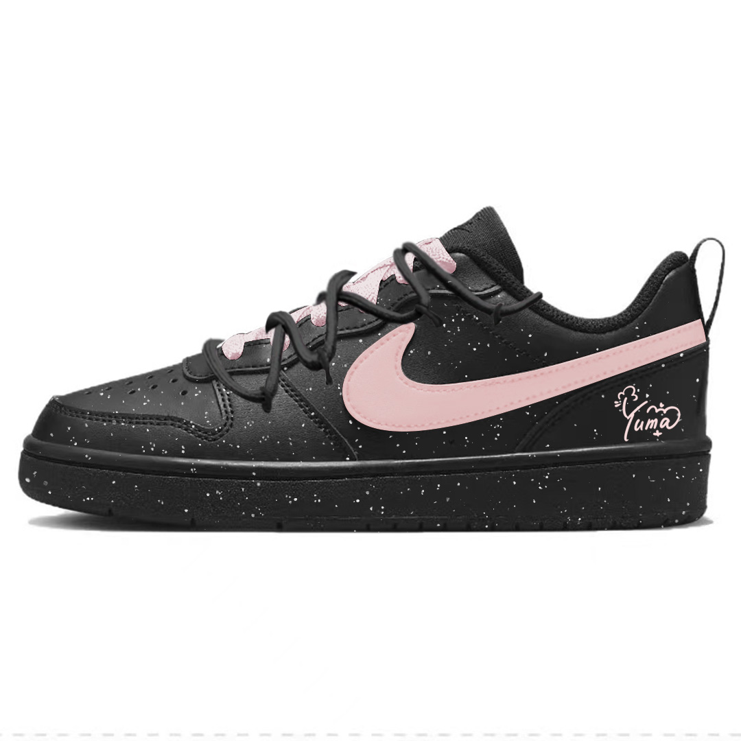 Nike Court Borough Lonesome Girlish нескользящие устойчивые к истиранию низкие детские скейтбординг кроссовки Black
Nike Court Borough Lonesome Girlish нескользящие устойчивые к истиранию низкие детские скейтбординг кроссовки Black