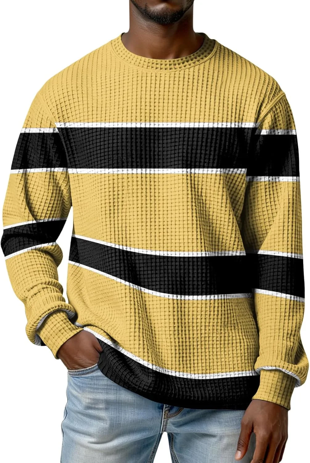 Мужской полосатый свитшот RTRDE с длинным рукавом
Мужской полосатый свитшот RTRDE с длинным рукавом