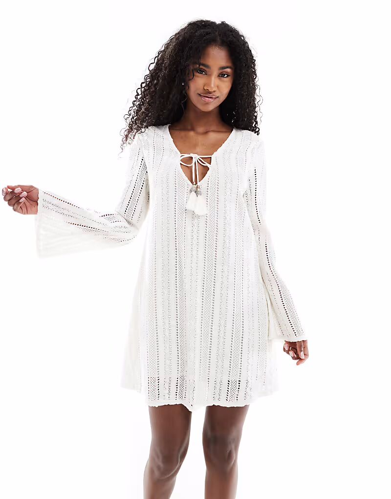 Кружевное мини-платье Superdry Ibiza в цвете «кремовый»
Кружевное мини-платье Superdry Ibiza в цвете «кремовый»