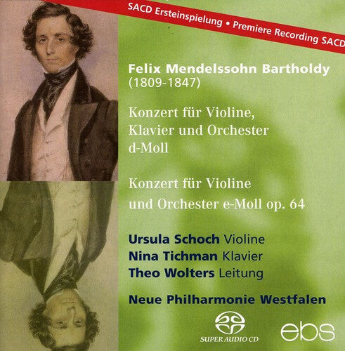 CD диск Mendelssohn / Schoch / Tichman / Wolters: Concert for Violin Pno
CD диск Mendelssohn / Schoch / Tichman / Wolters: Concert for Violin Pno