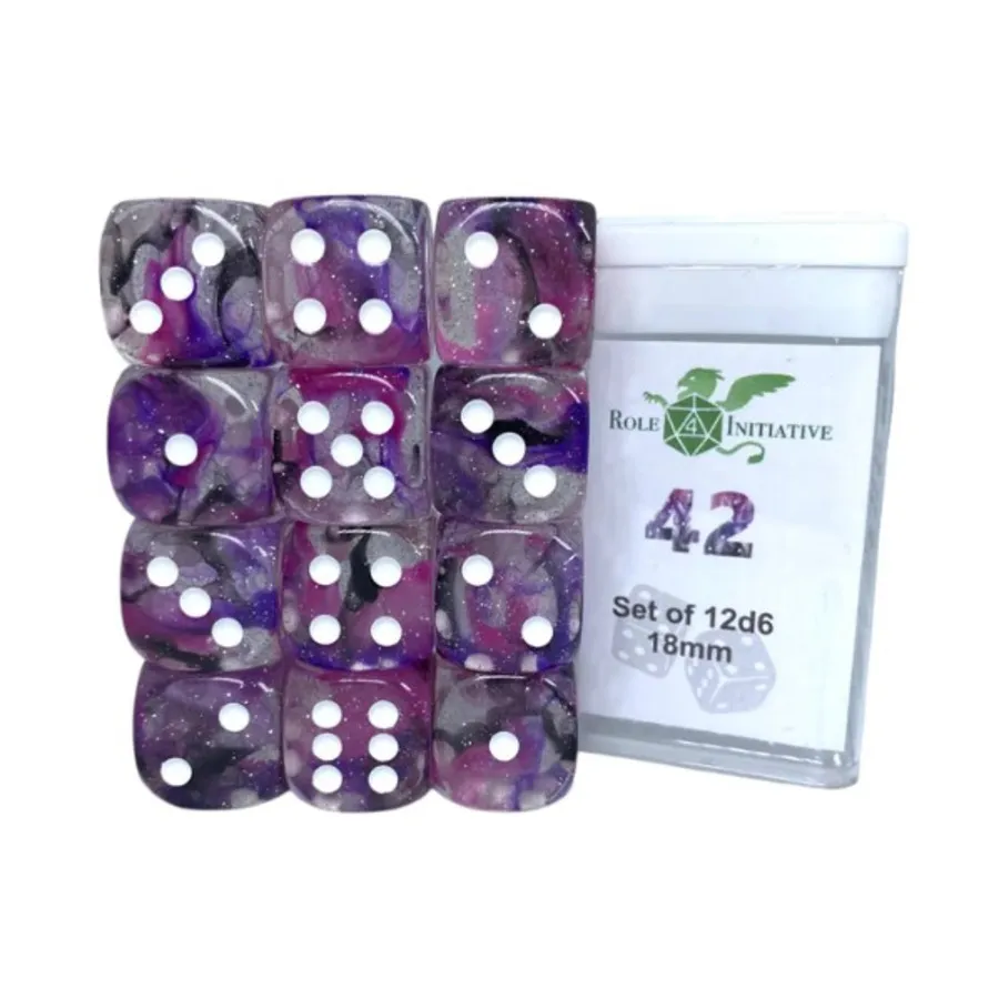 d6 18мм 42 с белым (12), Game Dice - Diffusion (Role 4 Initiative)
d6 18мм 42 с белым (12), Game Dice - Diffusion (Role 4 Initiative)