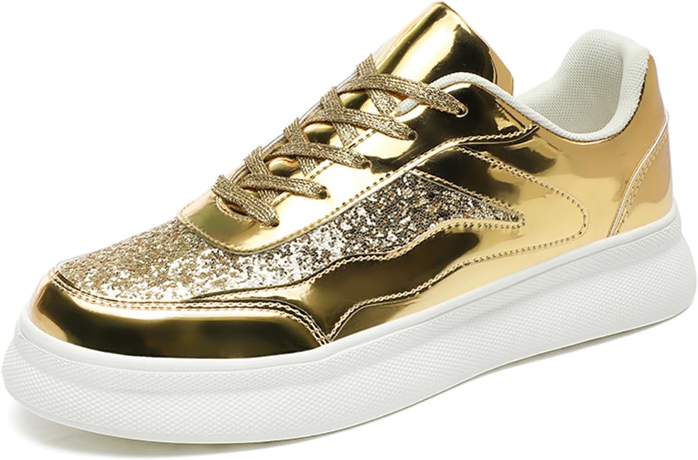 Мужские модные кроссовки SPWAGYM с блестками и пайетками, блестящие теннисные туфли, низкие, удобные, повседневные, золотой
Мужские модные кроссовки SPWAGYM с блестками и пайетками, блестящие теннисные туфли, низкие, удобные, повседневные, золотой