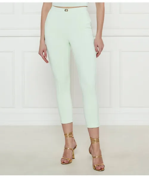 Брюки Slim fit Elisabetta Franchi, зеленый
Брюки Slim fit Elisabetta Franchi, зеленый