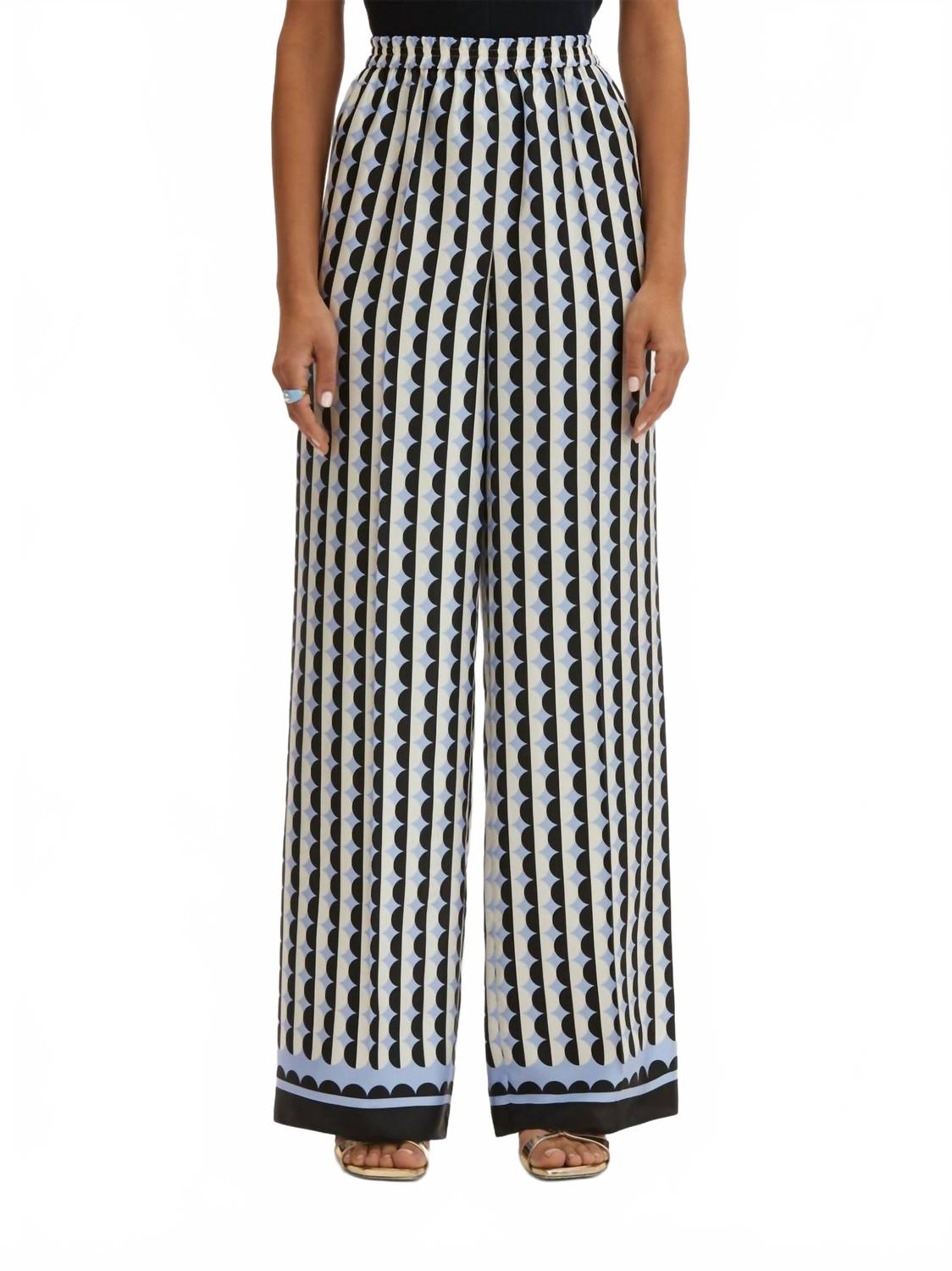 Широкие брюки из шелкового твилла с мини-геометрическим принтом черно-синие Oscar de la Renta
Широкие брюки из шелкового твилла с мини-геометрическим принтом черно-синие Oscar de la Renta