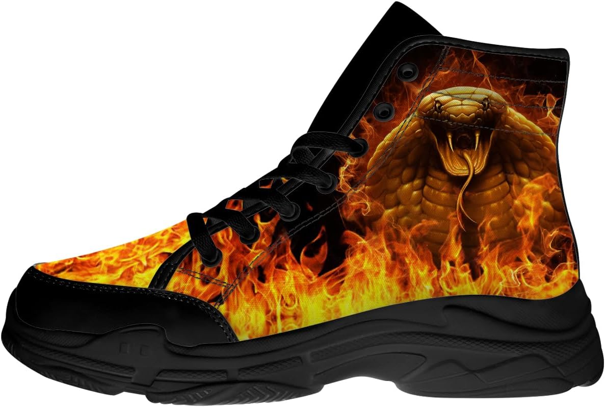 Высокие кеды Flame для мужчин с 3D-печатью, шнуровка, тканевые обувь, забавные подарки с животными для него и нее Quorax, 3103 Flame Snake
Высокие кеды Flame для мужчин с 3D-печатью, шнуровка, тканевые обувь, забавные подарки с животными для него и нее Quorax, 3103 Flame Snake