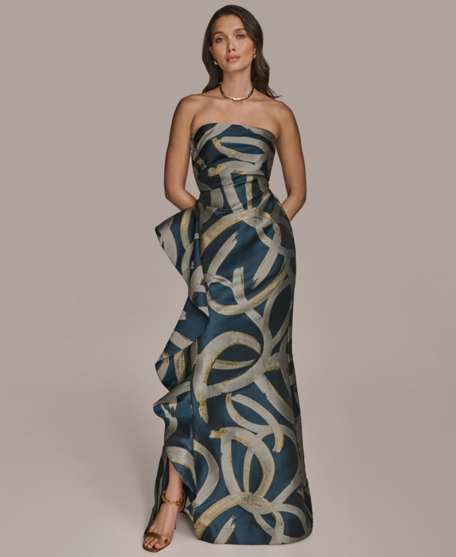 Женское платье без бретелей с металлизированным принтом Donna Karan New York, Tide, Sand
Женское платье без бретелей с металлизированным принтом Donna Karan New York, Tide, Sand