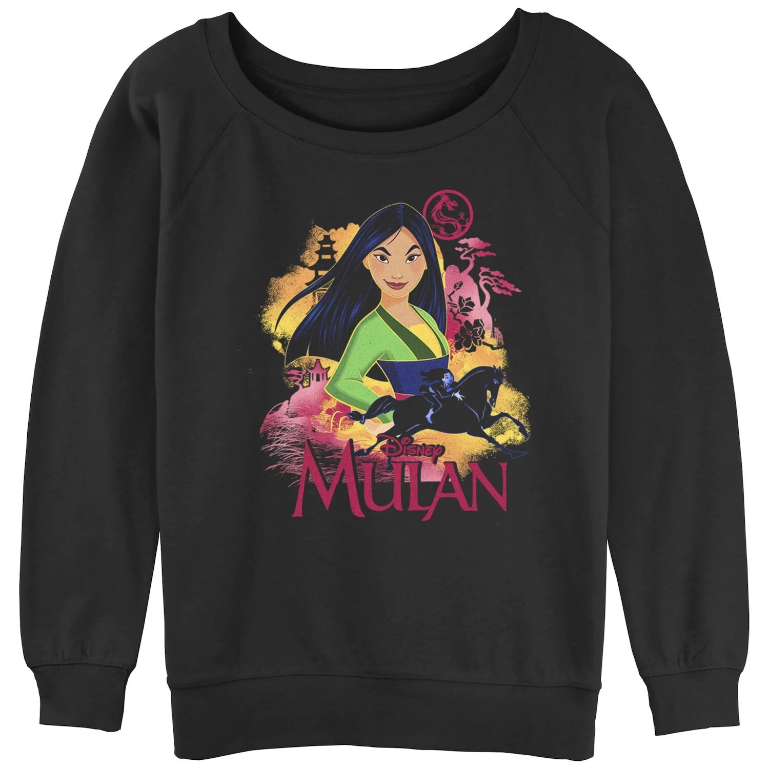 Толстовка с напуском из махровой ткани с рисунком Disney's Mulan Juniors' Warrior Pose Licensed Character
Толстовка с напуском из махровой ткани с рисунком Disney's Mulan Juniors' Warrior Pose Licensed Character