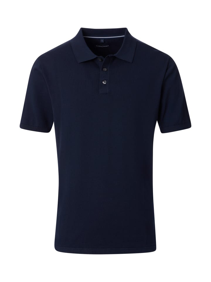 CASAMODA Темно-синяя рубашка поло
CASAMODA Темно-синяя рубашка поло