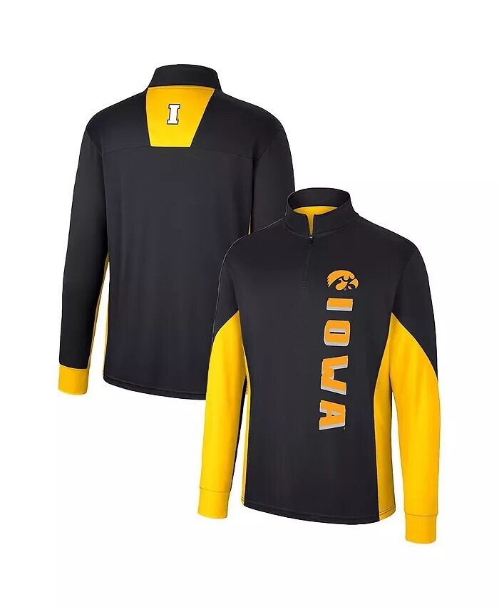 Мужская черная ветровка с молнией четверти Iowa Hawkeyes Bart Colosseum
Мужская черная ветровка с молнией четверти Iowa Hawkeyes Bart Colosseum