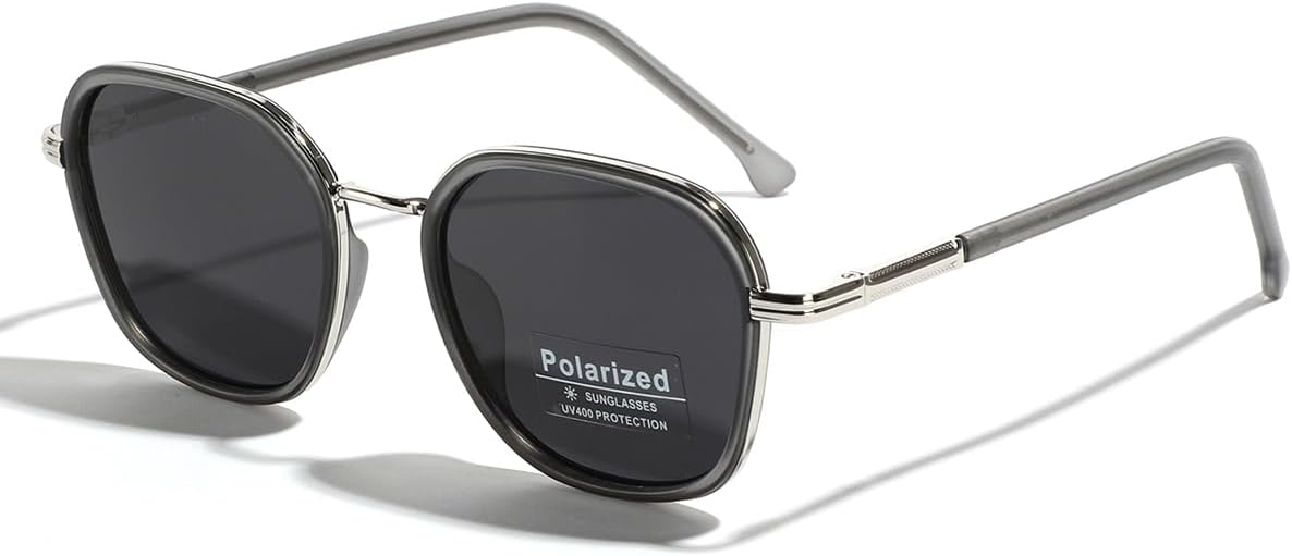 Поляризованные солнцезащитные очки Tr90 в стиле ретро для женщин, металлические, квадратные, для вождения, мужские, с защитой от УФ-излучения UV400 weiyuchen, Silver Grey Frame
Поляризованные солнцезащитные очки Tr90 в стиле ретро для женщин, металлические, квадратные, для вождения, мужские, с защитой от УФ-излучения UV400 weiyuchen, Silver Grey Frame