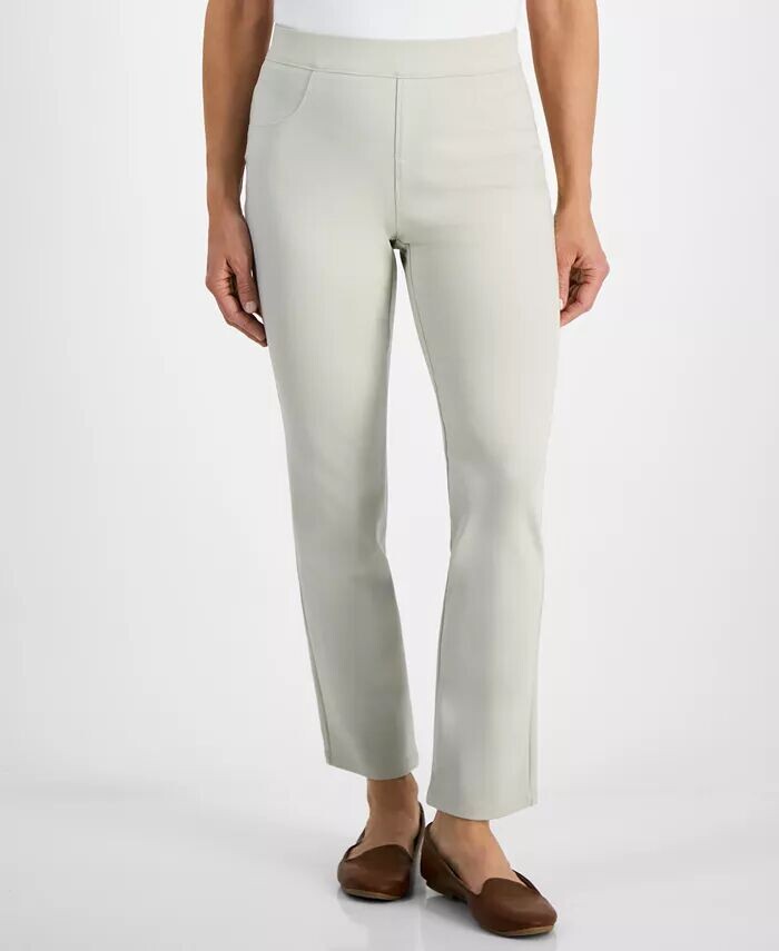 Прямые брюки Ponte без застежки со средней посадкой Style & Co, бежевый
Прямые брюки Ponte без застежки со средней посадкой Style & Co, бежевый