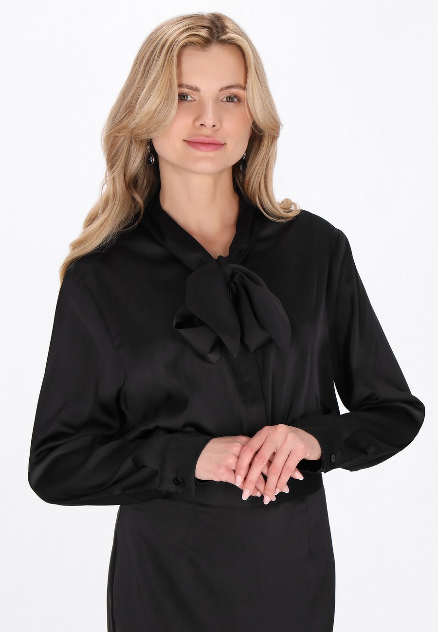 Блуза usha Button-down blouse, Black/Anthracite
Блуза usha Button-down blouse, Black/Anthracite