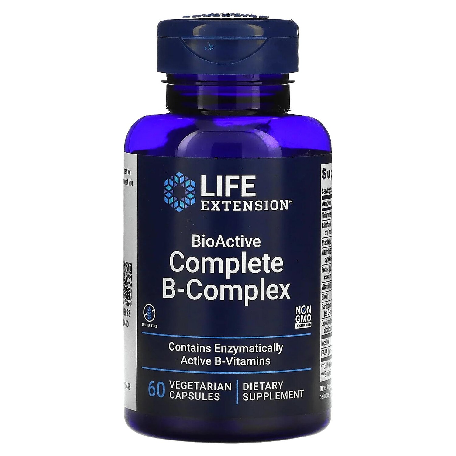 Life Extension BioActive Complete B-Complex 60 вегетарианских капсул
Life Extension BioActive Complete B-Complex 60 вегетарианских капсул