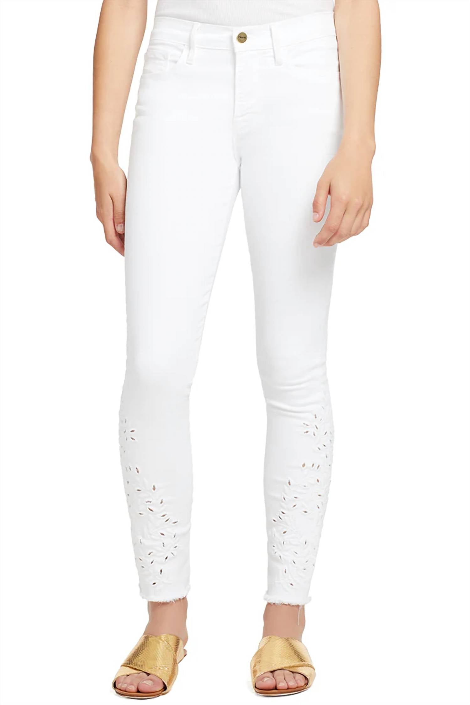 Белые джинсы Le Skinny De Jeanne FRAME
Белые джинсы Le Skinny De Jeanne FRAME