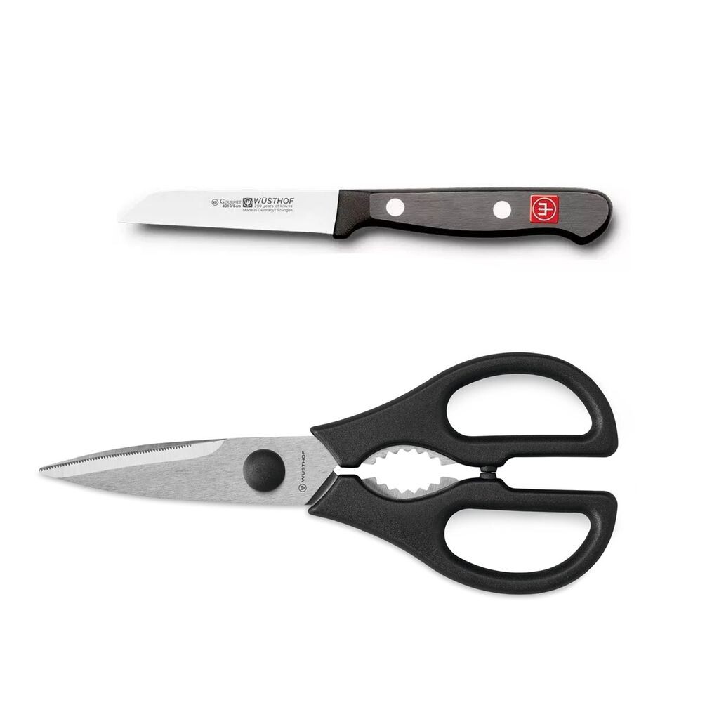 Wüsthof Gourmet - нож для овощей и ножницы в наборе 
Wüsthof Gourmet - нож для овощей и ножницы в наборе
