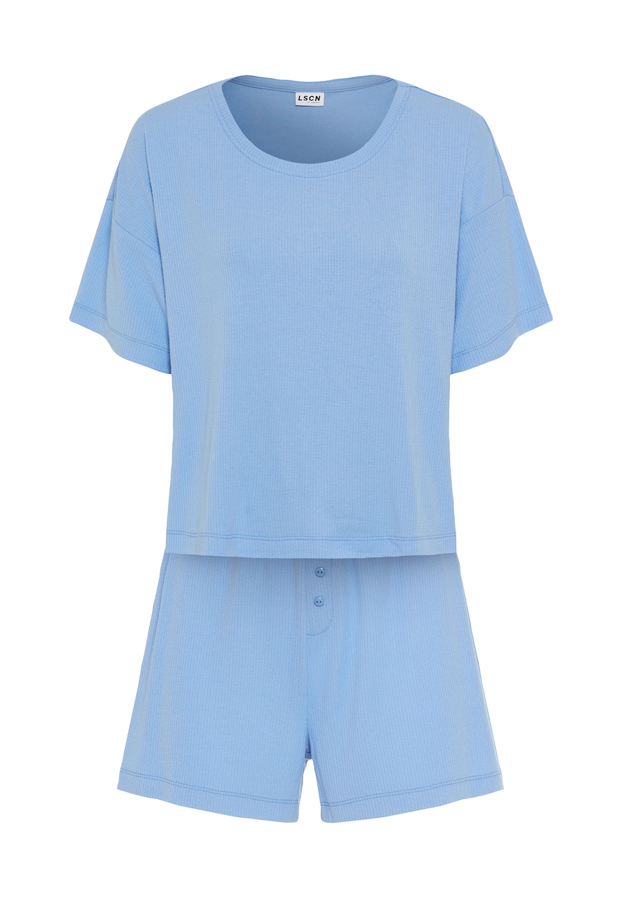 Короткий пижамный комплект LSCN by LASCANA, светло-голубой
Короткий пижамный комплект LSCN by LASCANA, светло-голубой