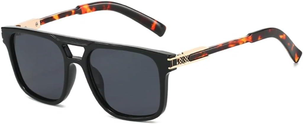 Солнцезащитные очки для мужчин и женщин - защита UV400 - круглая оправа, двойные перемычки, градиентные линзы, для занятий спортом на открытом воздухе и вождения DSVIGF, Black Leopard Gray
Солнцезащитные очки для мужчин и женщин - защита UV400 - круглая оправа, двойные перемычки, градиентные линзы, для занятий спортом на открытом воздухе и вождения DSVIGF, Black Leopard Gray